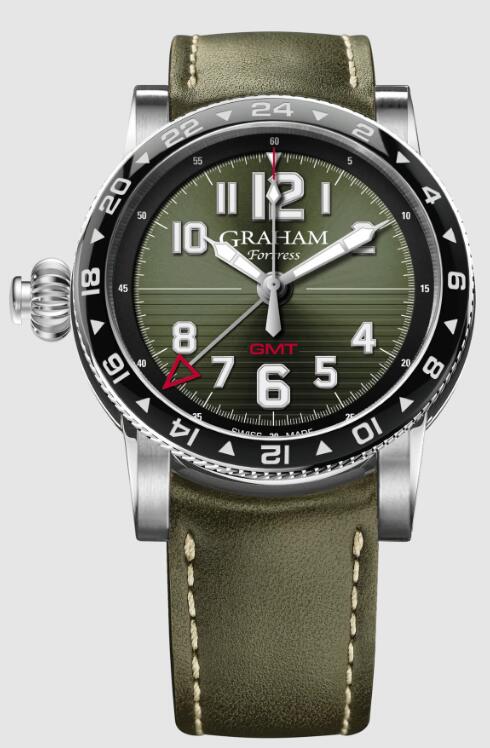 Luxury Graham FORTRESS GMT GREEN 2FOBC.G01A Replica Watch